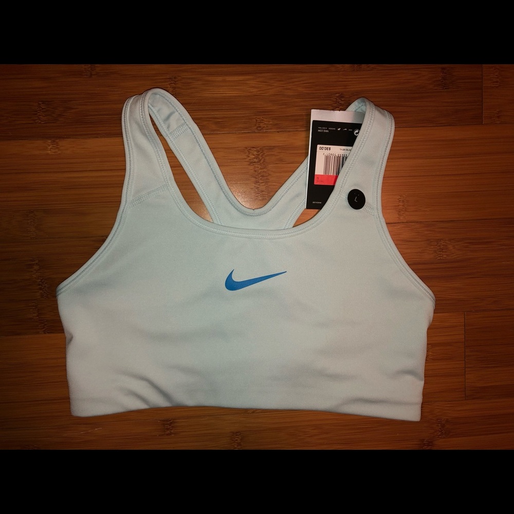 New Light Blue Nike Sports Bra